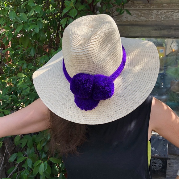 Wayuu Colombian Hat Pom Pom Braided Headband - Picture 6 of 8